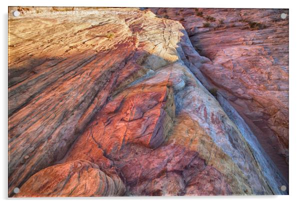 Valley Of Fire Acrylic by Derek Daniel