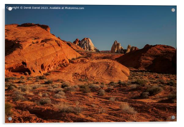 Valley Of Fire Acrylic by Derek Daniel