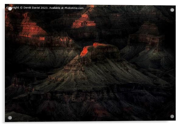 Grand Canyon National Park at sunrise Acrylic by Derek Daniel