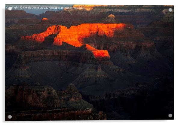 Grand Canyon National Park  Acrylic by Derek Daniel