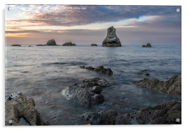 Sunrise at Mupe Rocks Acrylic by Derek Daniel