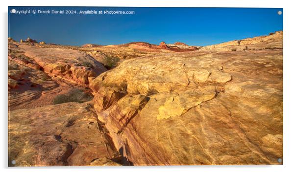 Valley Of Fire Acrylic by Derek Daniel