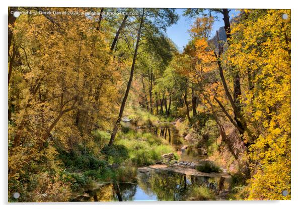 Oak Creek Canyon Acrylic by Derek Daniel