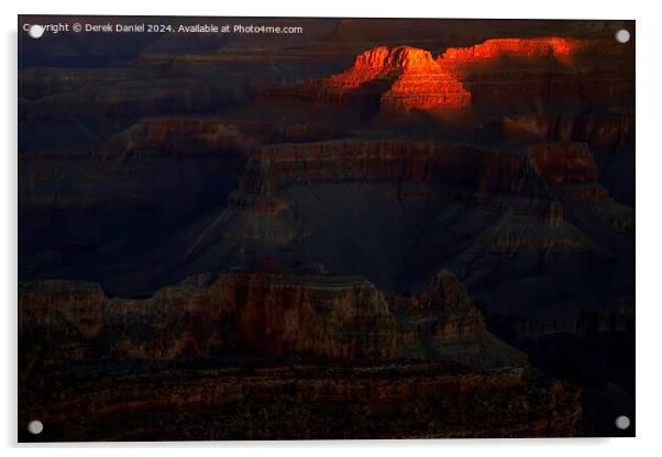 Grand Canyon National Park at sunrise Acrylic by Derek Daniel