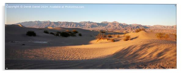 Mesquite Flat Dunes, Stovepipe Wells, Death Valley Acrylic by Derek Daniel