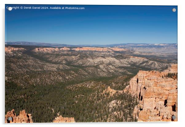 Scenic View Over Bryce Canyon Acrylic by Derek Daniel