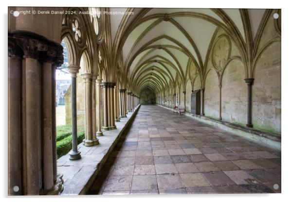 Magnificent Gothic Cloisters Acrylic by Derek Daniel