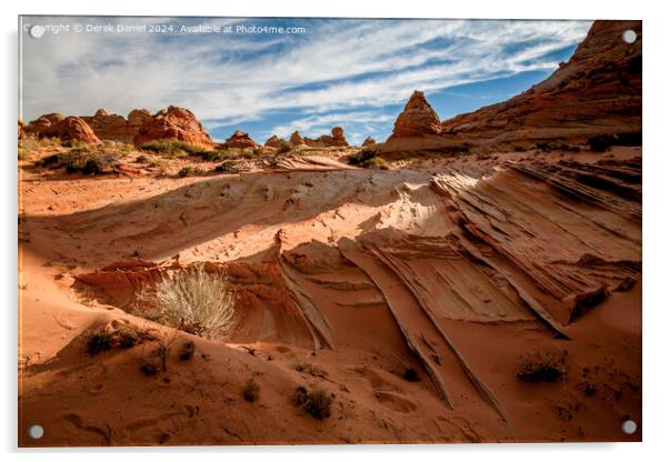 South Coyote Buttes landscape, Arizona Acrylic by Derek Daniel