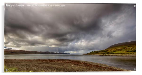 Loch Brittle, Isle of Skye (panoramic) Acrylic by Derek Daniel