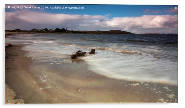 The Beach at Mellon Udrigle Acrylic by Derek Daniel