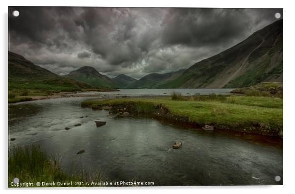 Moody and Dramatic Wastwater Acrylic by Derek Daniel