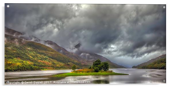 Loch Leven, Glencoe Acrylic by Derek Daniel