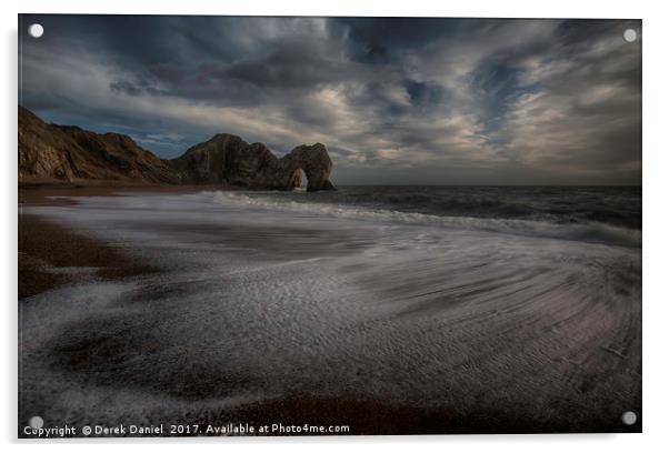 Durdle Dor, Dorset Acrylic by Derek Daniel