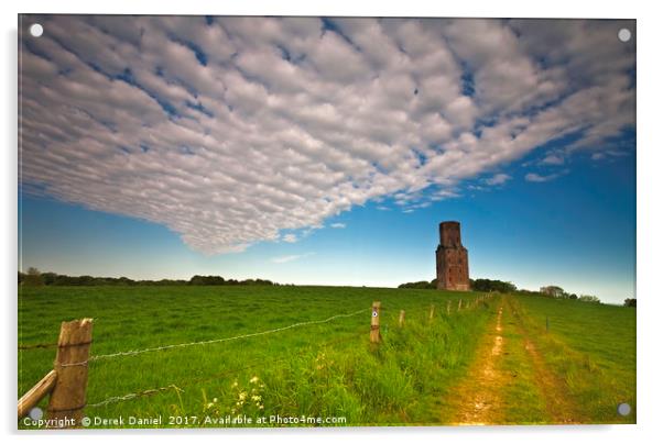 Horton Tower, Horton, North Dorset Acrylic by Derek Daniel