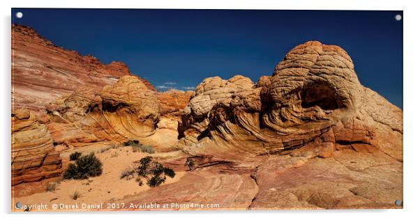 Brainrocks, Coyote Buttes North, Arizona Acrylic by Derek Daniel