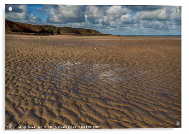 The Wild Beauty of Lligwy Beach Acrylic by Derek Daniel