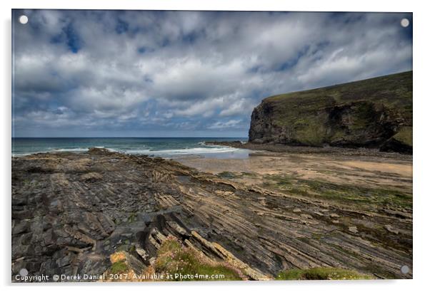 Secrets of Crackington Haven Acrylic by Derek Daniel