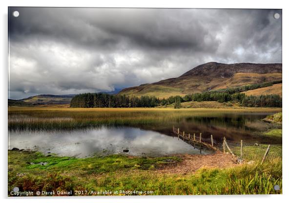 Loch Cill Chriosd, Skye, Scotland  Acrylic by Derek Daniel