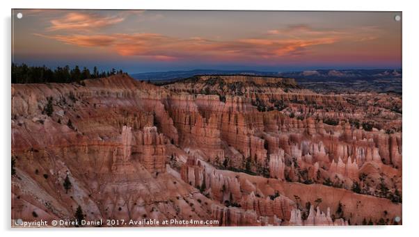 Bryce Canyon Sunset Acrylic by Derek Daniel