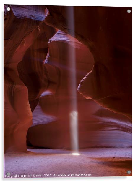 Majestic Antelope Canyon Acrylic by Derek Daniel