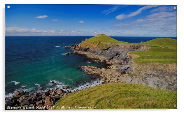 The Rumps Cornwall Acrylic by Derek Daniel