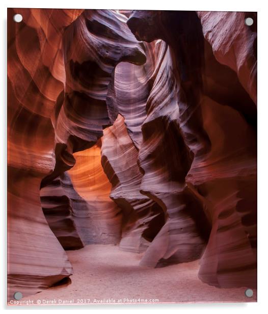 Antelope Canyon Acrylic by Derek Daniel