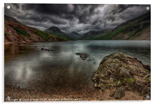 Magnificent Lonely Wastwater Acrylic by Derek Daniel