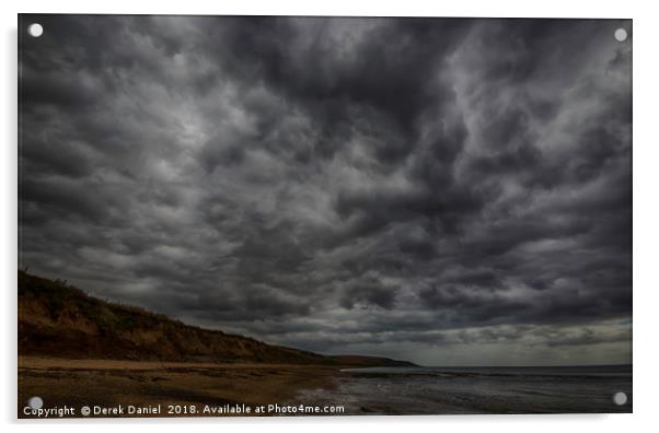 A Dramatic Moody Seascape Acrylic by Derek Daniel