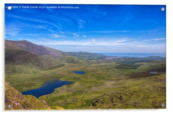 The View From Conor Pass Acrylic by Derek Daniel