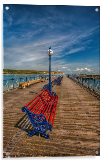 Majestic Victorian Pier Acrylic by Derek Daniel