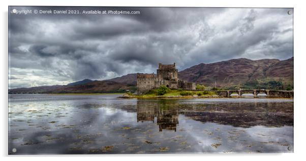 Eilean Donan Castle, Dornie, Scotland Acrylic by Derek Daniel