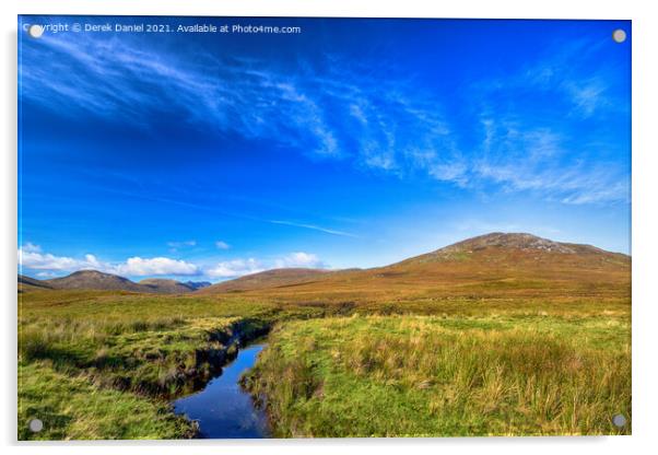 Scottish Highland Landscape Acrylic by Derek Daniel