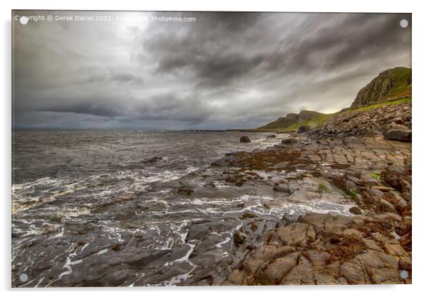 Staffin Bay, Skye, Scotland Acrylic by Derek Daniel
