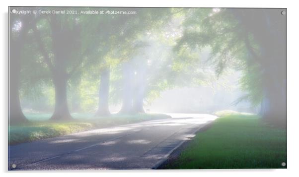 Misty Morning At Beech Avenue #2 Acrylic by Derek Daniel
