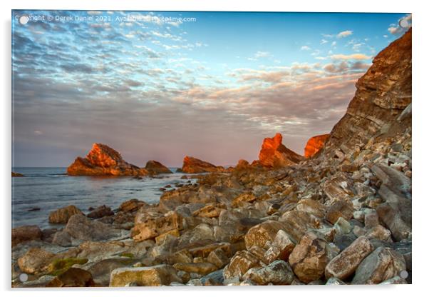Mupe Rocks at sunrise #4 Acrylic by Derek Daniel