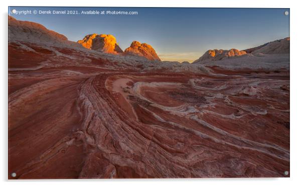 Sunrise at White Pocket, Arizona Acrylic by Derek Daniel