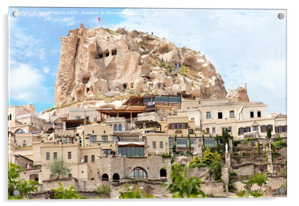 Cave Uchhisar. Cappadocia, central Turkey. Acrylic by Sergii Petruk