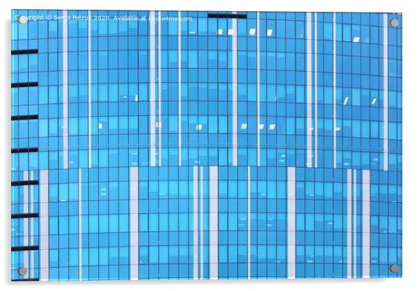 Horizontal and vertical lines in modern architecture Acrylic by Sergii Petruk