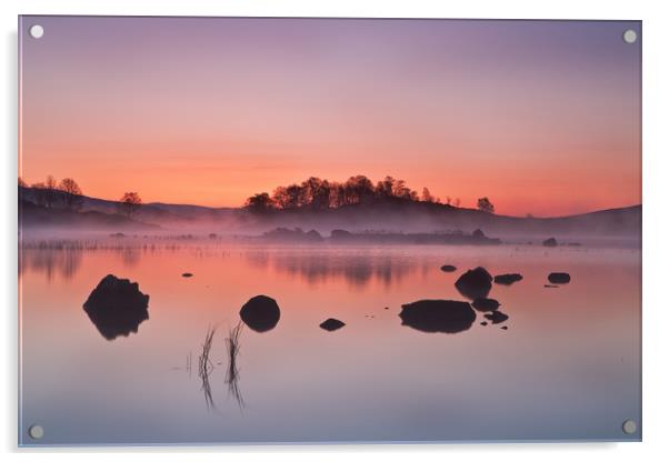 Rannoch Moor Sunrise Acrylic by overhoist 