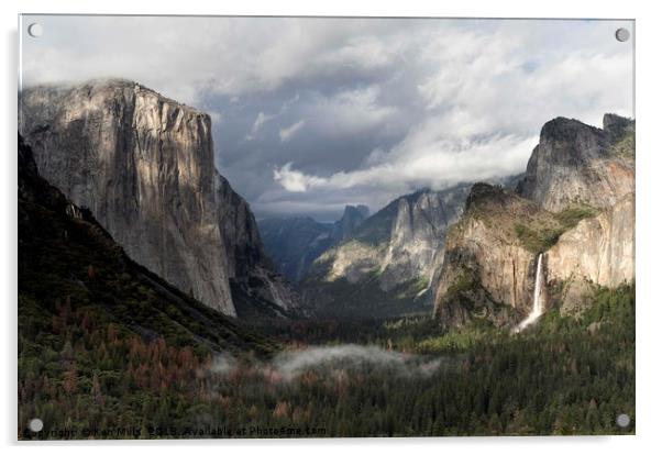 Tunnel View - Yosemite Acrylic by Ken Mills
