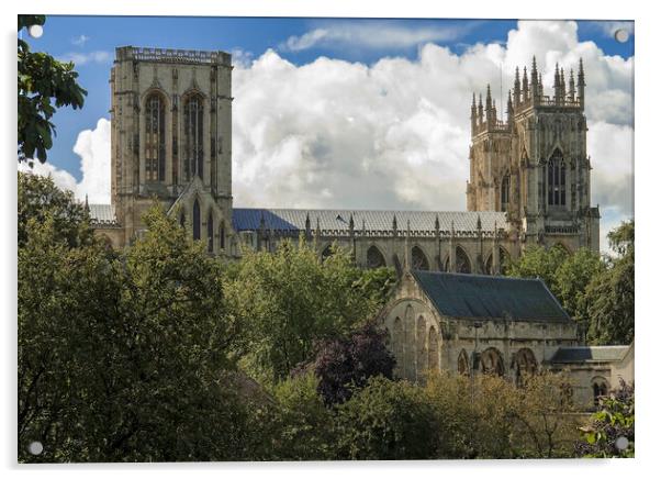 York Minster from the City Walls Acrylic by Andrew Sharpe