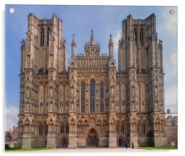 Wells Cathedral Acrylic by Andrew Sharpe