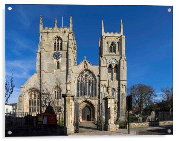 King’s Lynn Minster (formerly St Margaret’s Church Acrylic by Andrew Sharpe