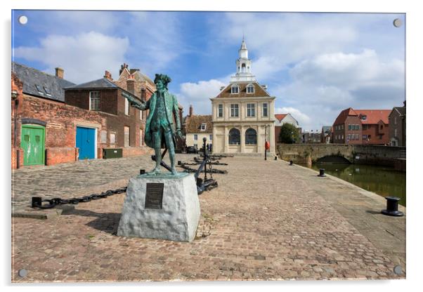 The Custom House, Kings Lynn Acrylic by Andrew Sharpe