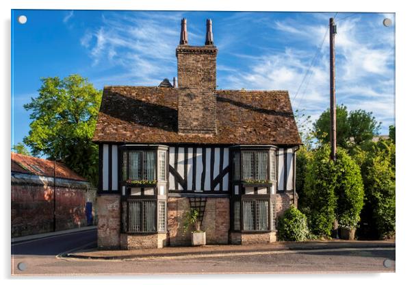 St Mary's Cottage, Ely, Cambridgeshire Acrylic by Andrew Sharpe