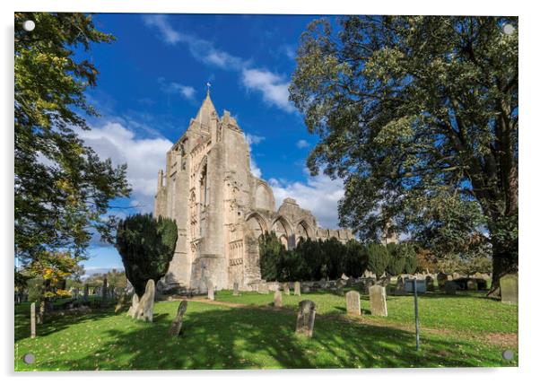 Crowland Abbey Acrylic by Andrew Sharpe