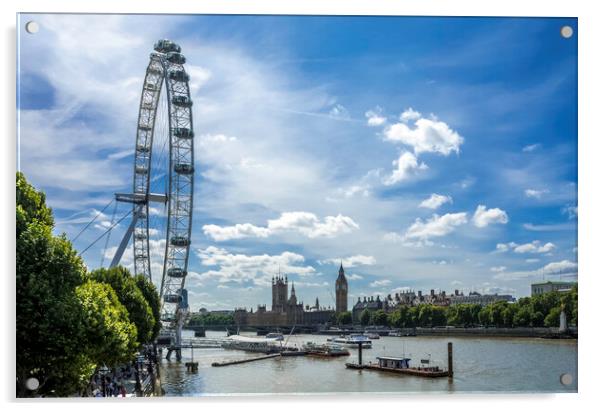 The London Eye Acrylic by Andrew Sharpe