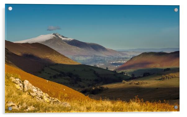 Newlands Pass, Cumbria Acrylic by Andrew Sharpe