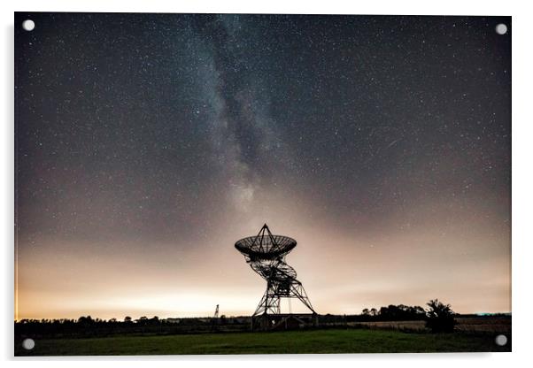 Mullard Radio Astronomy Observatory, Cambridge Acrylic by Andrew Sharpe
