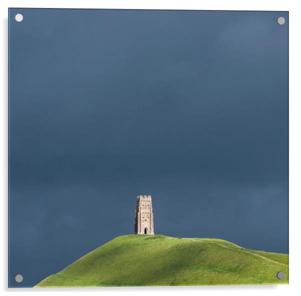 St Michael's Tower, Glastonbury Tor Acrylic by Andrew Sharpe